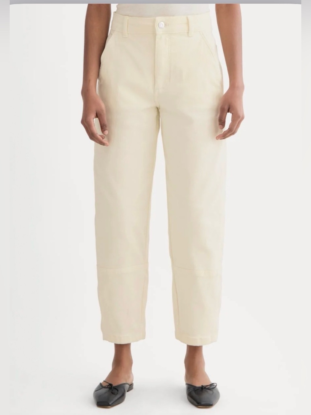 Everlane the Utility Barrel Pant Bone